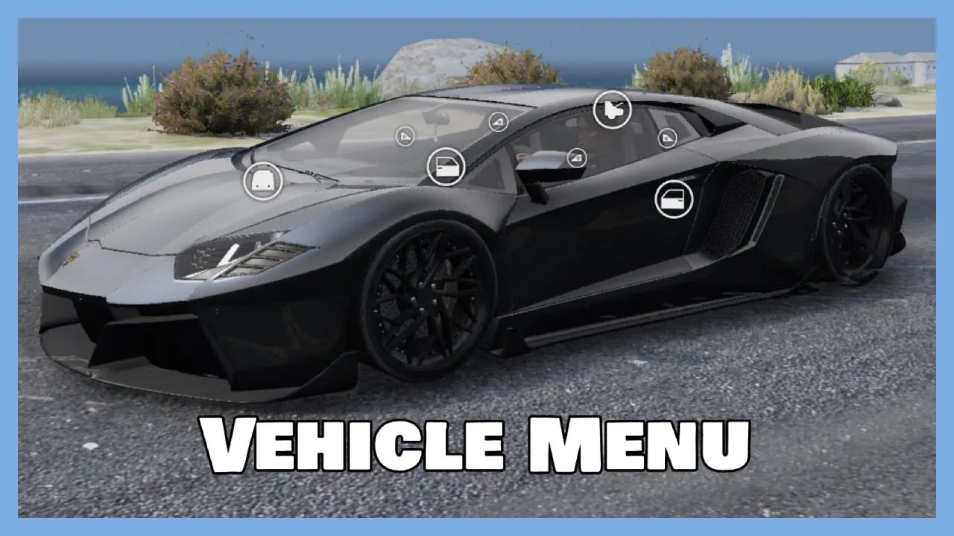 Vehicle menu script controlling doors and extras on a FiveM car