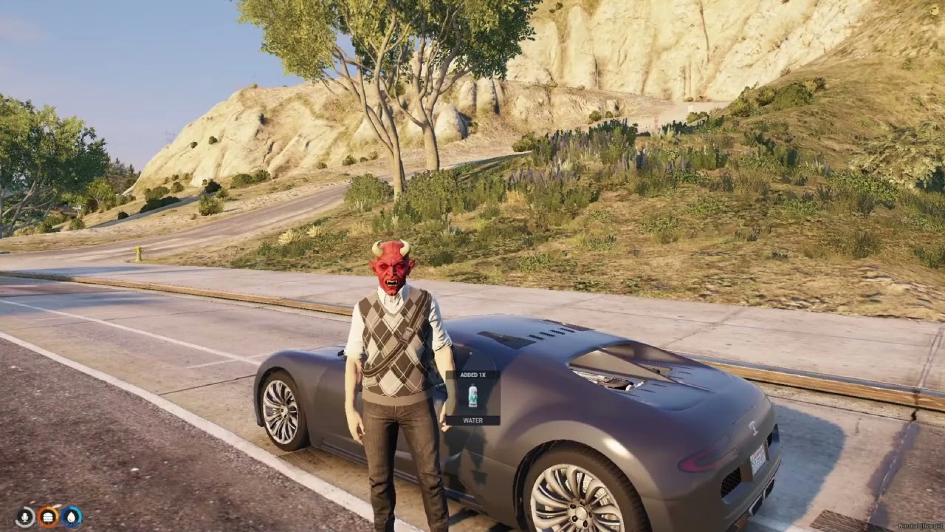 Vehicle Theft Mission FiveM script preview showing the grand theft auto job in-game
