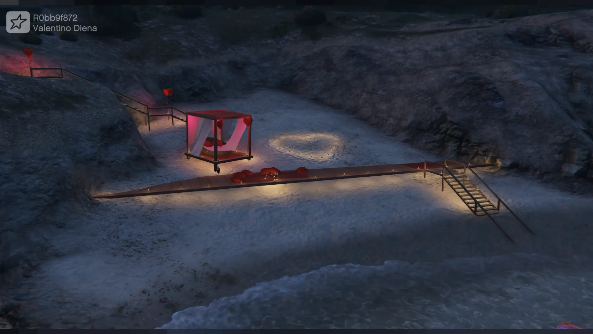Velintes Day MLO romantic themed venue interior in FiveM