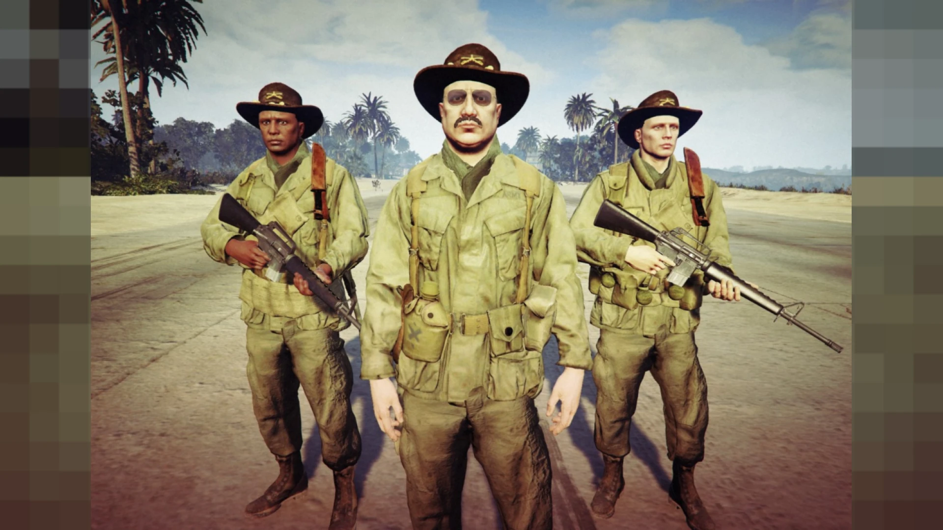 Vietnam War US Army uniform on MP male ped in FiveM