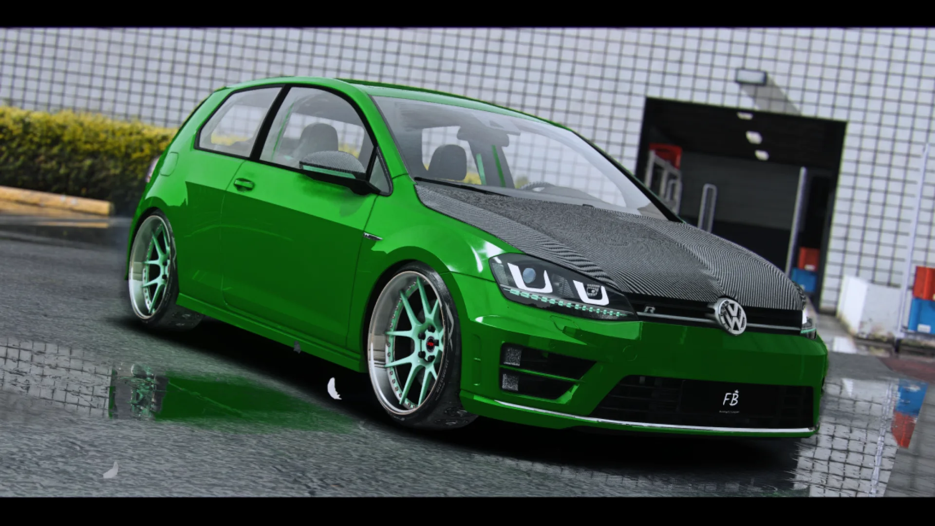 Volkswagen Golf R Stage 1 FB Customs - real-brand car for FiveM GTA 5 roleplay