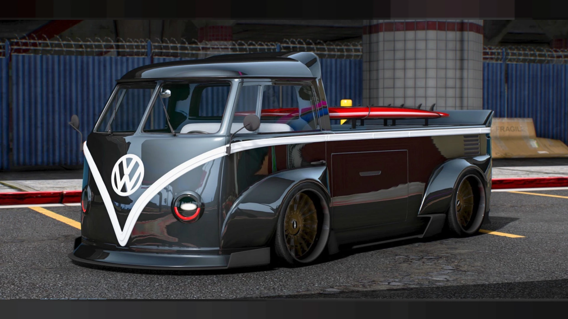 Volkswagen Pickup BaddBlood Customs FiveM utility truck