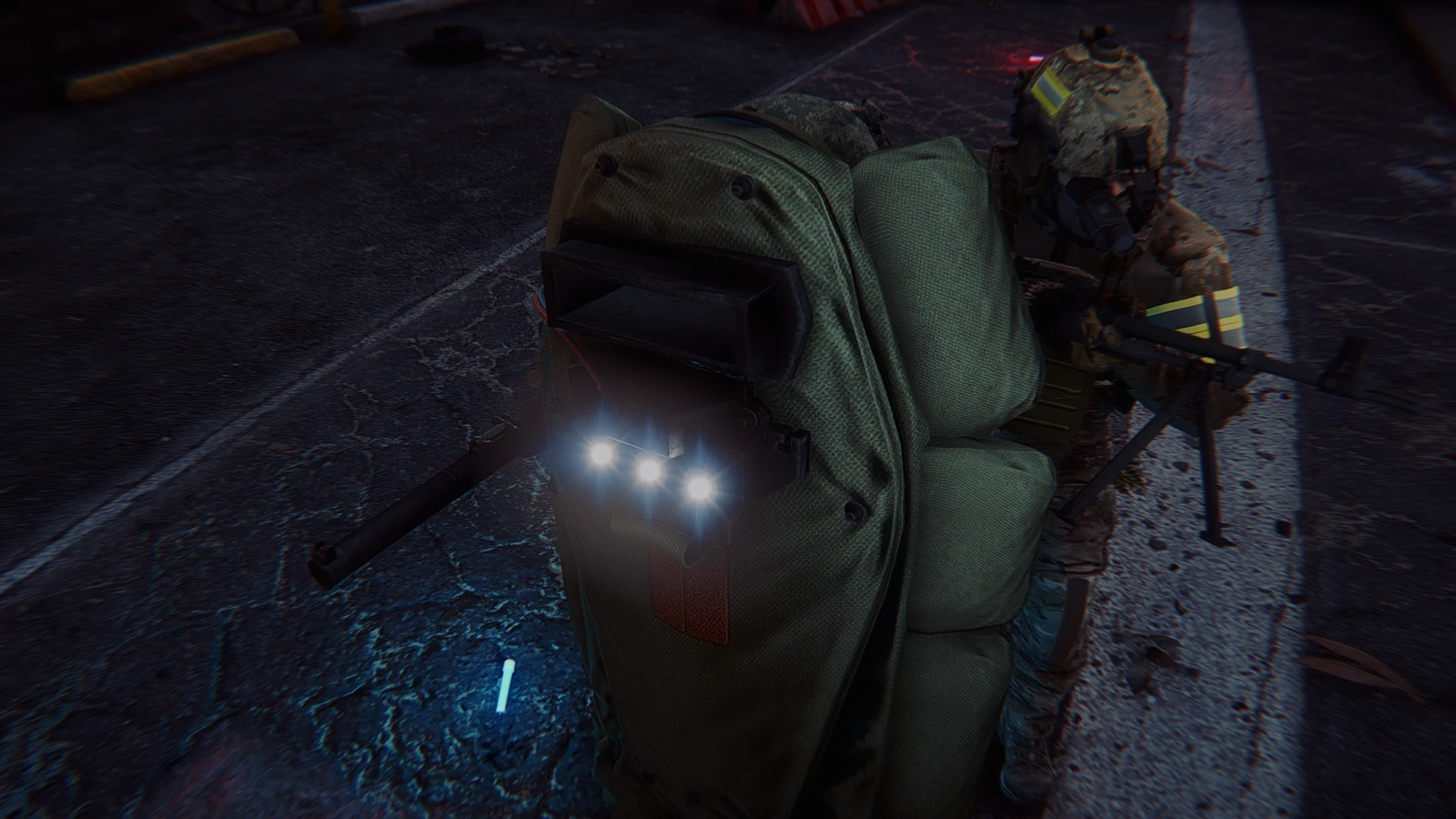 Officer holding the warstock shield during a tactical standoff