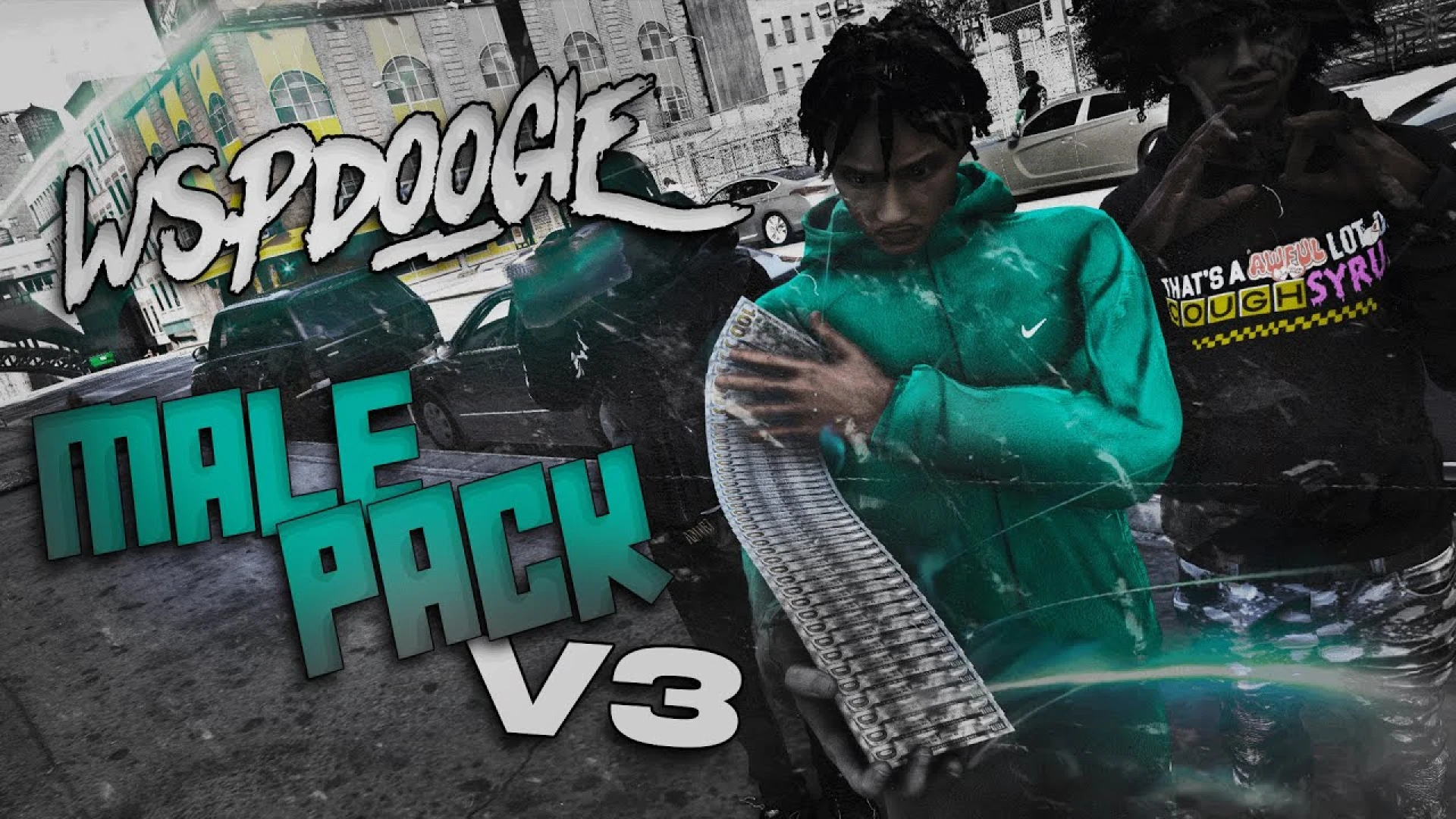 WSPDoogie male clothing fits shown on a FiveM MP character