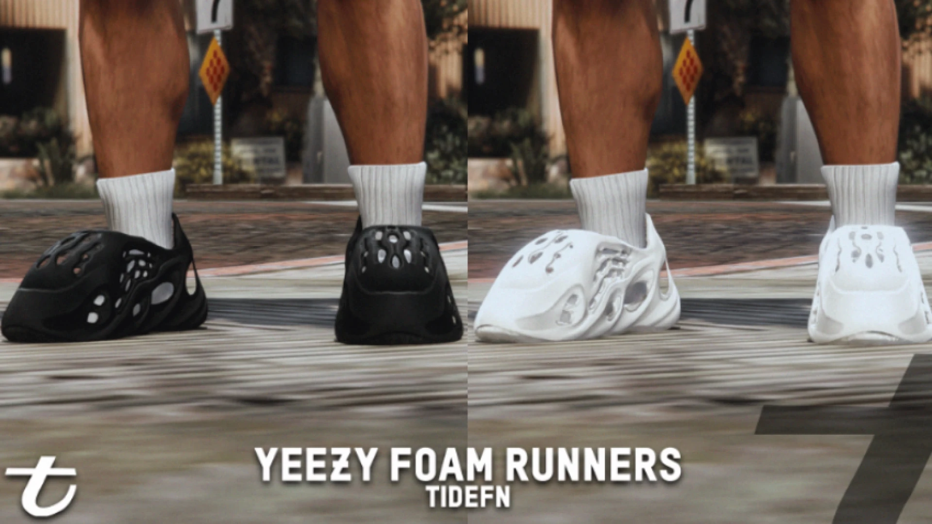Yeezy Foam Runners on MP male character in FiveM