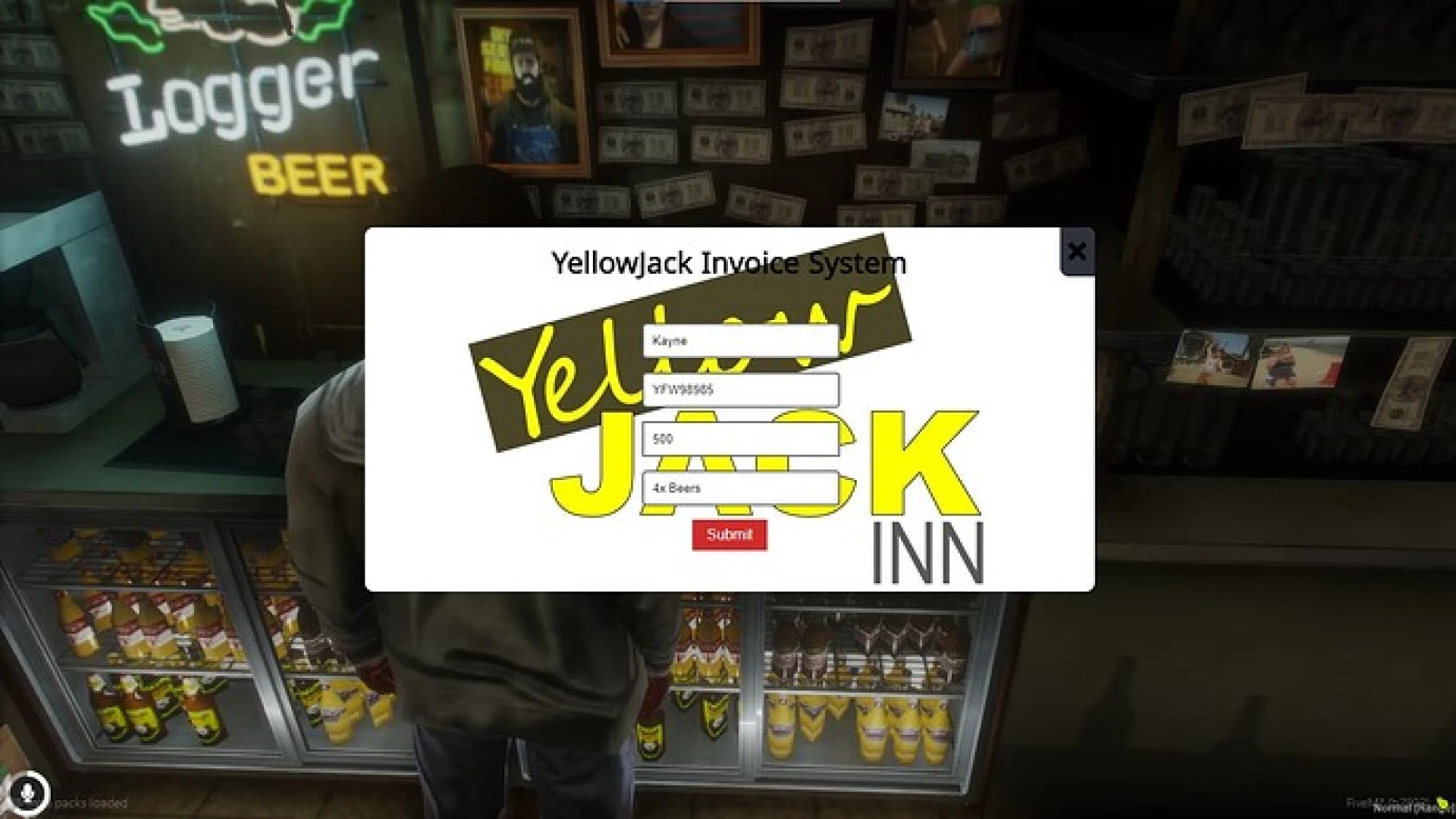 Yellow Jack Shop business job interior for FiveM