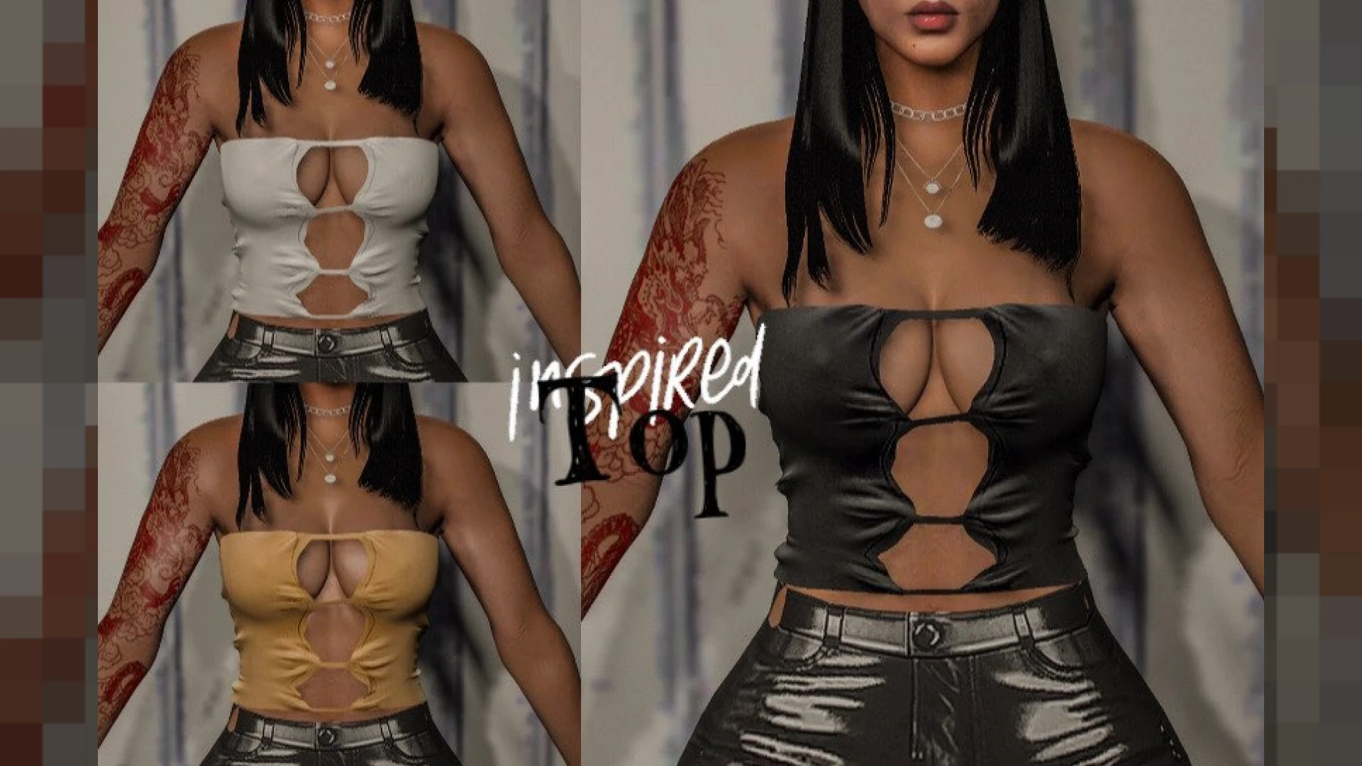 Zee Top worn by a FiveM MP female freemode character