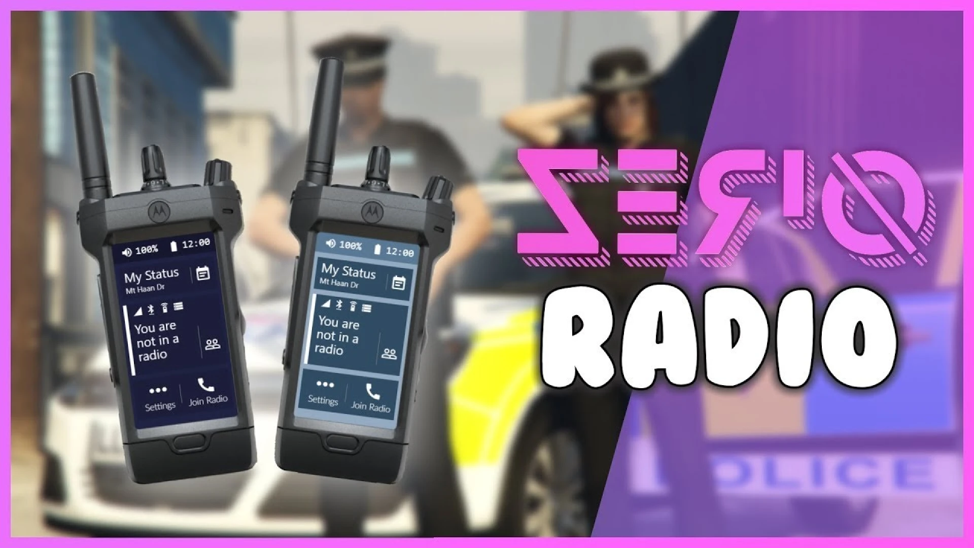 Zerio Radio FiveM radio script — channel comms interface