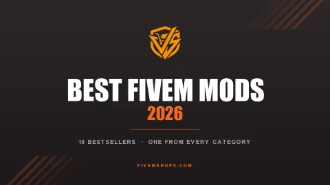 The best FiveM mods of 2026 shown across ten store categories