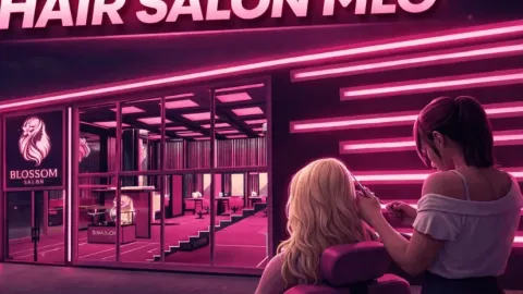 10 Store Blossom Hair Salon MLO interior view - FiveM restaurant and business MLO
