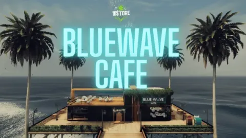 10 Store BlueWave Cafe V1 MLO - restaurant and business MLO for FiveM GTA 5 roleplay