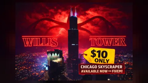 10 Store Chicago Sky Tower MLO - city and public MLO for FiveM GTA 5 roleplay