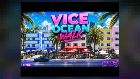 10 Store Vice Ocean Walk MLO interior view - FiveM city and public MLO