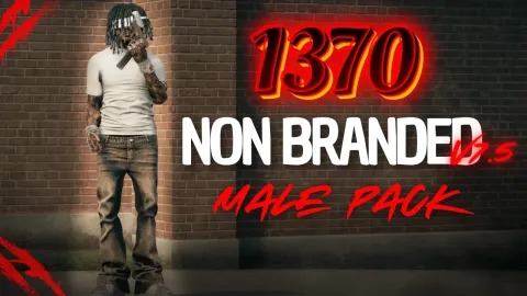 1370 Unbraned Male Pack V7 - clothing pack for FiveM GTA 5 roleplay