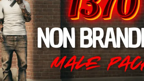 1370 Unbraned Male Pack V7 preview - FiveM clothing pack