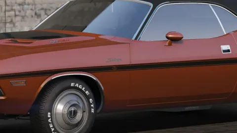 1970 Dodge Challenger RT front view - FiveM real-brand car