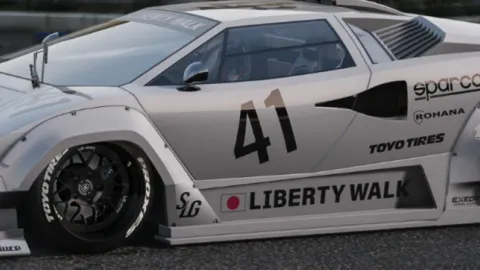 1988 Lamborghini Countach LB front view - FiveM real-brand car