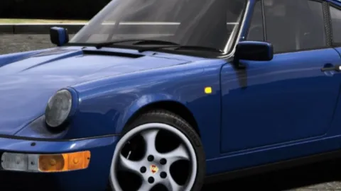 1989 Porsche Carrera 4S 10 Tuning Spoiler Animation front view - FiveM real-brand car