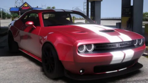 2020 Dodge Challenger Krotov 392 Scat Widebody front view - FiveM tuned car