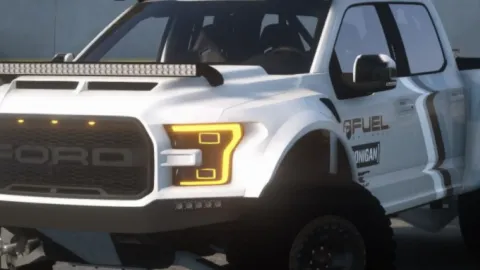 2020 Ford Raptor Pre Runner Ken Block Edition front view - FiveM off-road vehicle