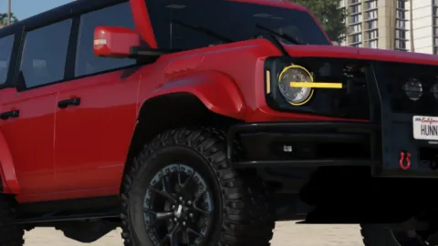 2022 Ford Bronco Raptor front view - FiveM off-road vehicle