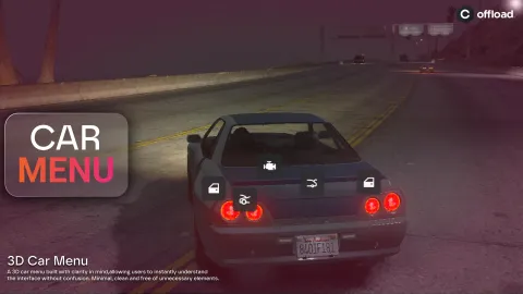 3D Car Menu FiveM script — radial vehicle interaction menu