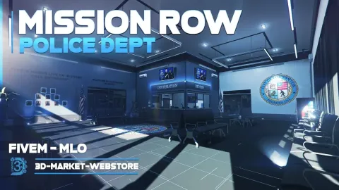 3DMarket Police Station V4 MLO - police and sheriff MLO for FiveM GTA 5 roleplay
