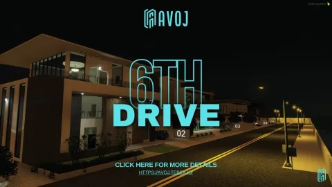 6th drive estate mlo luxury lounges and bedrooms interior in a FiveM server
