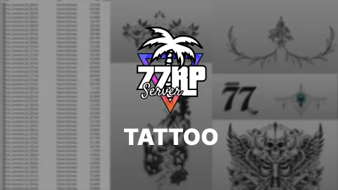 77RP Tattoo - clothing pack for FiveM GTA 5 roleplay