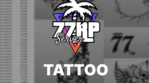 77RP Tattoo preview - FiveM clothing pack