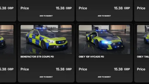 A19 Customs All Police Cars Pack front view - FiveM police car