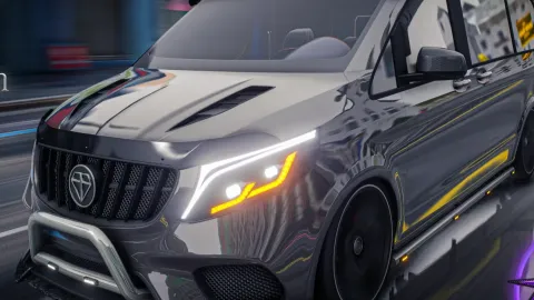 A19Customs Benefactor Velorum front view - FiveM lore-friendly car