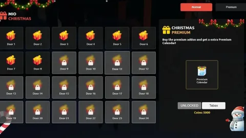 Advanced Christmas Calender - seasonal script for FiveM GTA 5 roleplay
