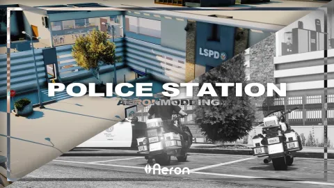 Mission Row Police Station MLO corridor and duty desks for FiveM
