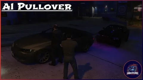 AI Pullover FiveM script — police traffic stop pulling over an AI driver