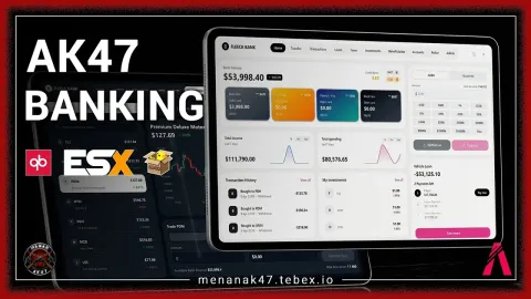 Ak47 Advanced Banking - banking and economy script for FiveM GTA 5 roleplay