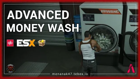 Ak47 Money Wash - gang and crime script for FiveM GTA 5 roleplay