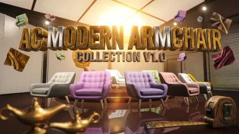 Modern armchair prop placed in a furnished FiveM interior