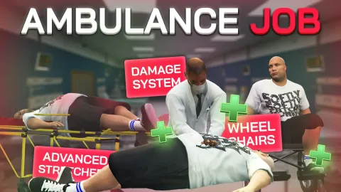 Ambulance Job in-game UI - FiveM EMS and medical script