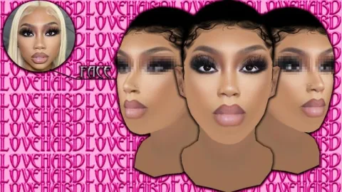 Amira Female Skin applied to MP female face in FiveM