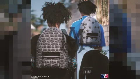 Amiri backpack on an MP male character in FiveM