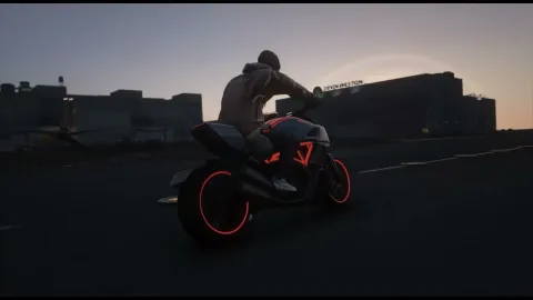 Animated Bike Diavel - motorcycle for FiveM GTA 5 roleplay