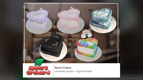 Apples Orchard Heart Cakes preview - FiveM prop pack