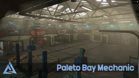 Aquiver Paleto Bay Mechanic MLO - mechanic and garage MLO for FiveM GTA 5 roleplay