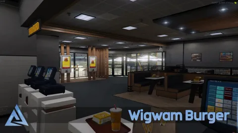Aquiver Wigwam Burger Restaurant MLO - restaurant and business MLO for FiveM GTA 5 roleplay