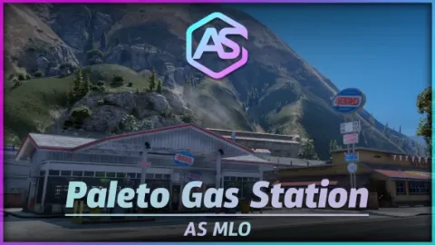 Gas station mlo Paleto fuel stop with shop interior for FiveM roleplay