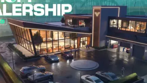 AshRigs Dealership MLO interior view - FiveM dealership and showroom MLO