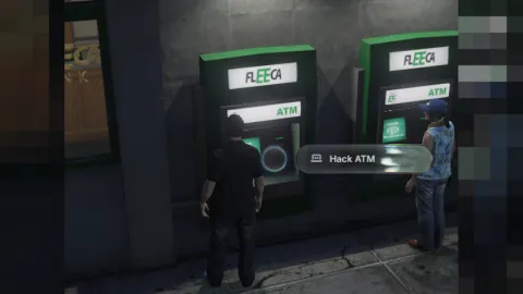 ATM robbery script minigame cracking a cash machine in FiveM — view 2