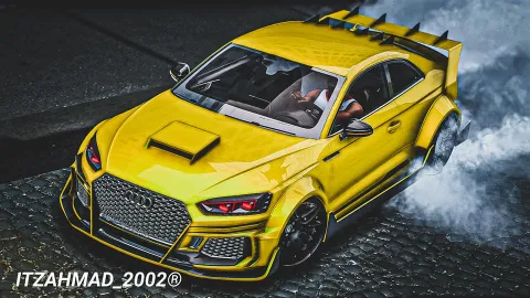 Audi RS5 Hycade performance coupe shown on a FiveM city street