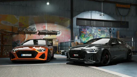Audi RS7 Sportback C8 grand tourer add-on for FiveM on a highway